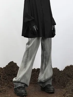 V Distressed Jeans