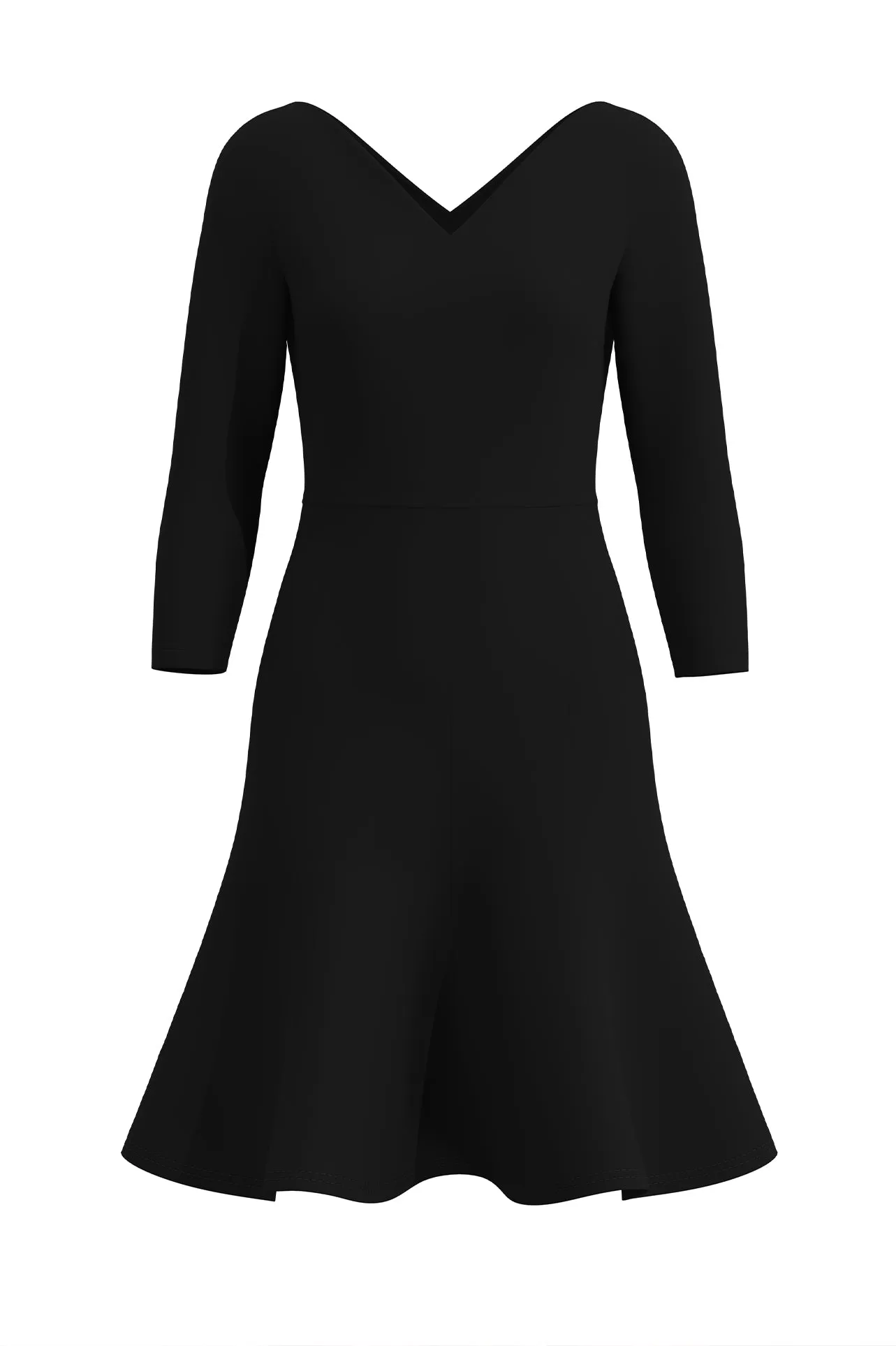 V-NECKLINE DRESS