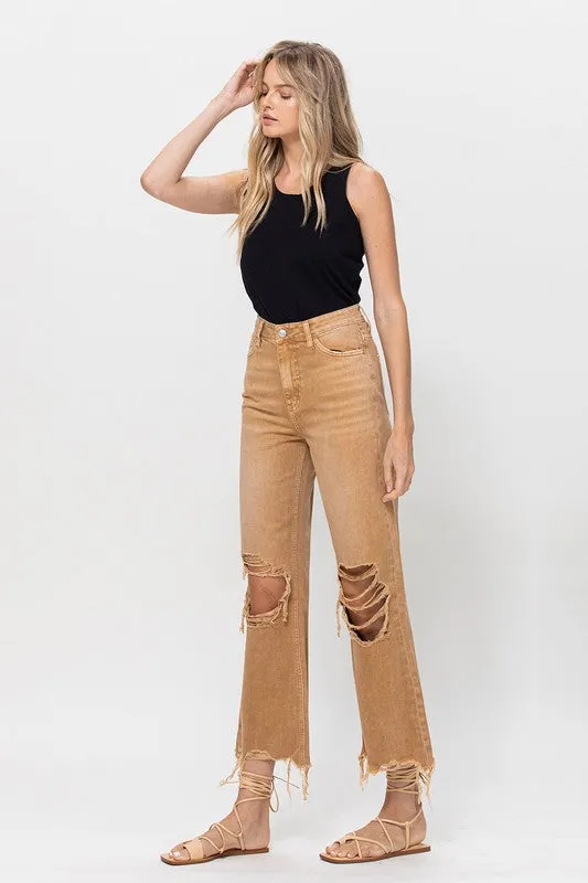 VERVET by Flying Monkey 90's Vintage Crop Flare Jeans