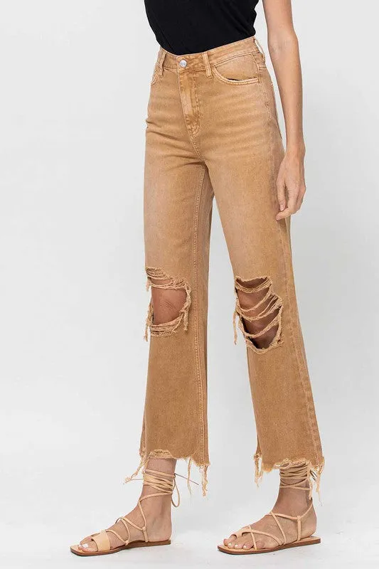 VERVET by Flying Monkey 90's Vintage Crop Flare Jeans