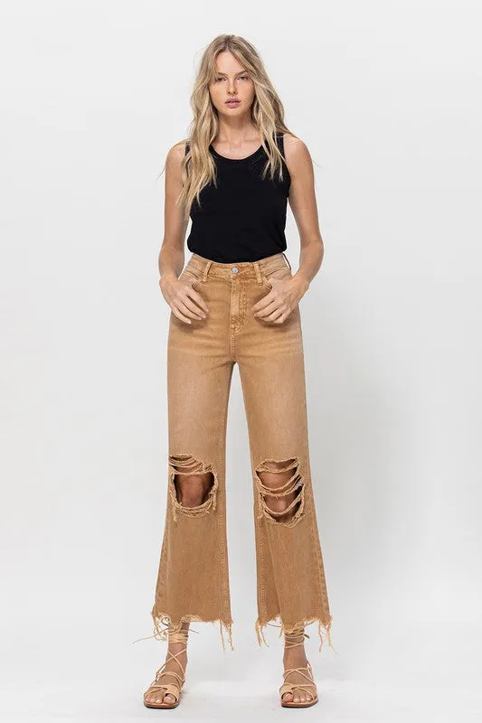 VERVET by Flying Monkey 90's Vintage Crop Flare Jeans
