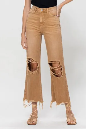 VERVET by Flying Monkey 90's Vintage Crop Flare Jeans