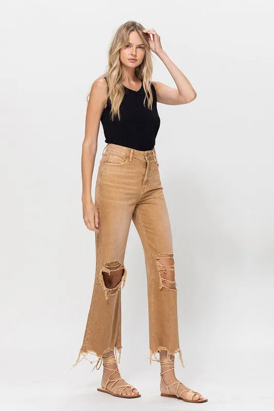 VERVET by Flying Monkey 90's Vintage Crop Flare Jeans