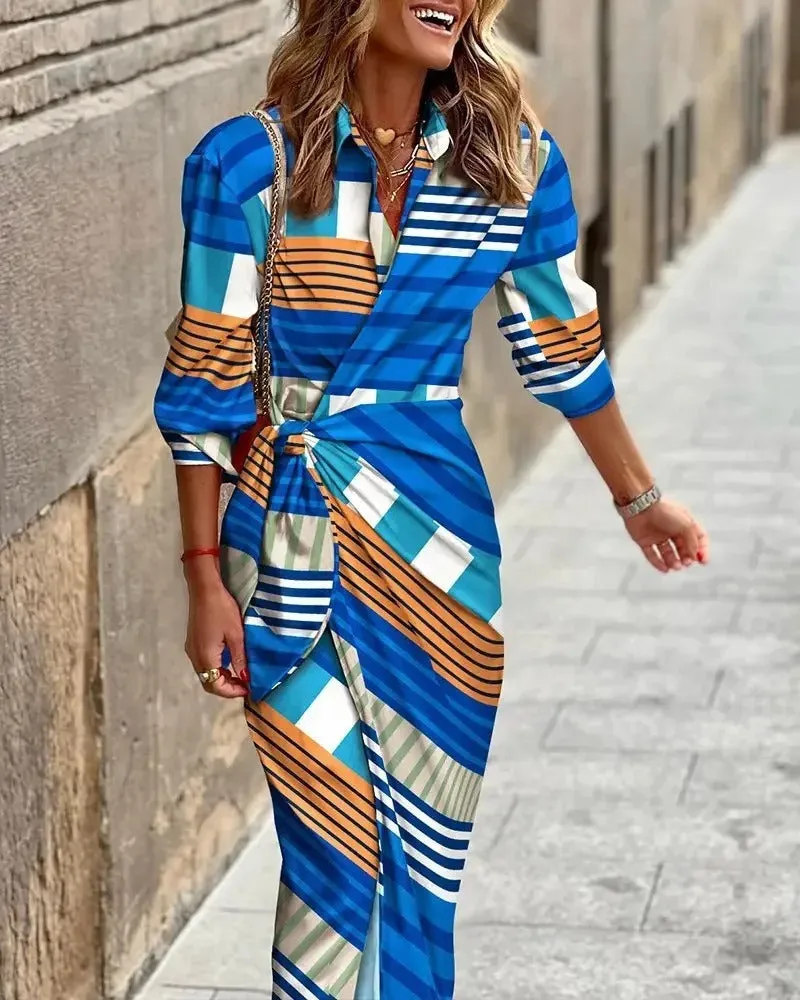 VIA - HIGH QUALITY PRINTED MAXI DRESS