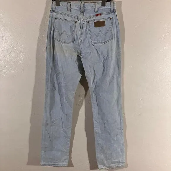 Vintage 80s‎ Wrangler Jeans Light Wash Denim Made in USA