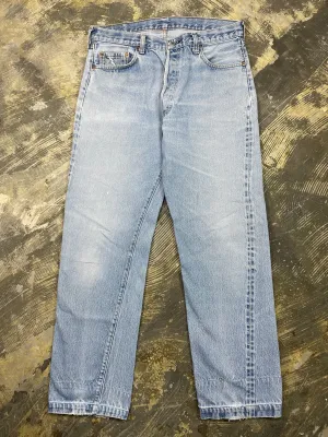 Vintage Levi Double-Stitch 501 Redline Denim Jeans (JYJ-0332)