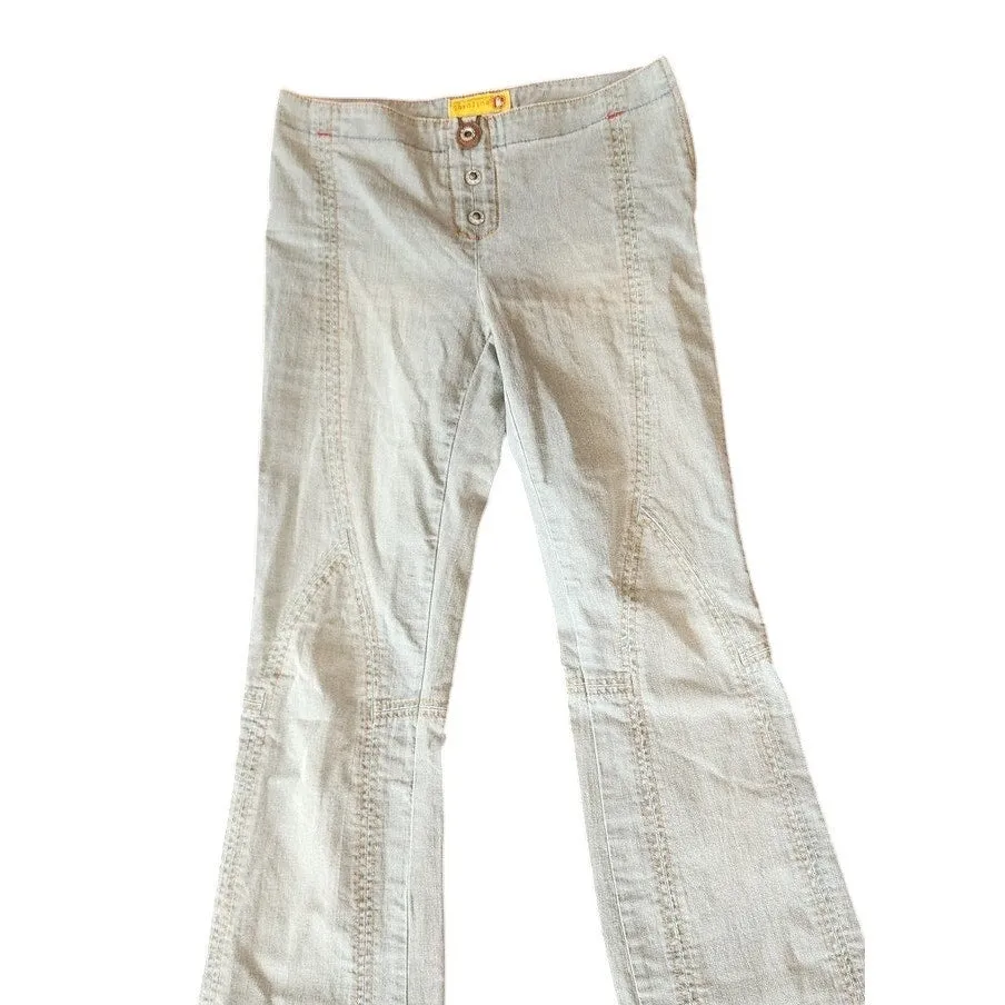 Vintage Y2K Gasoline Jeans Low Rise Light Wash Size 3