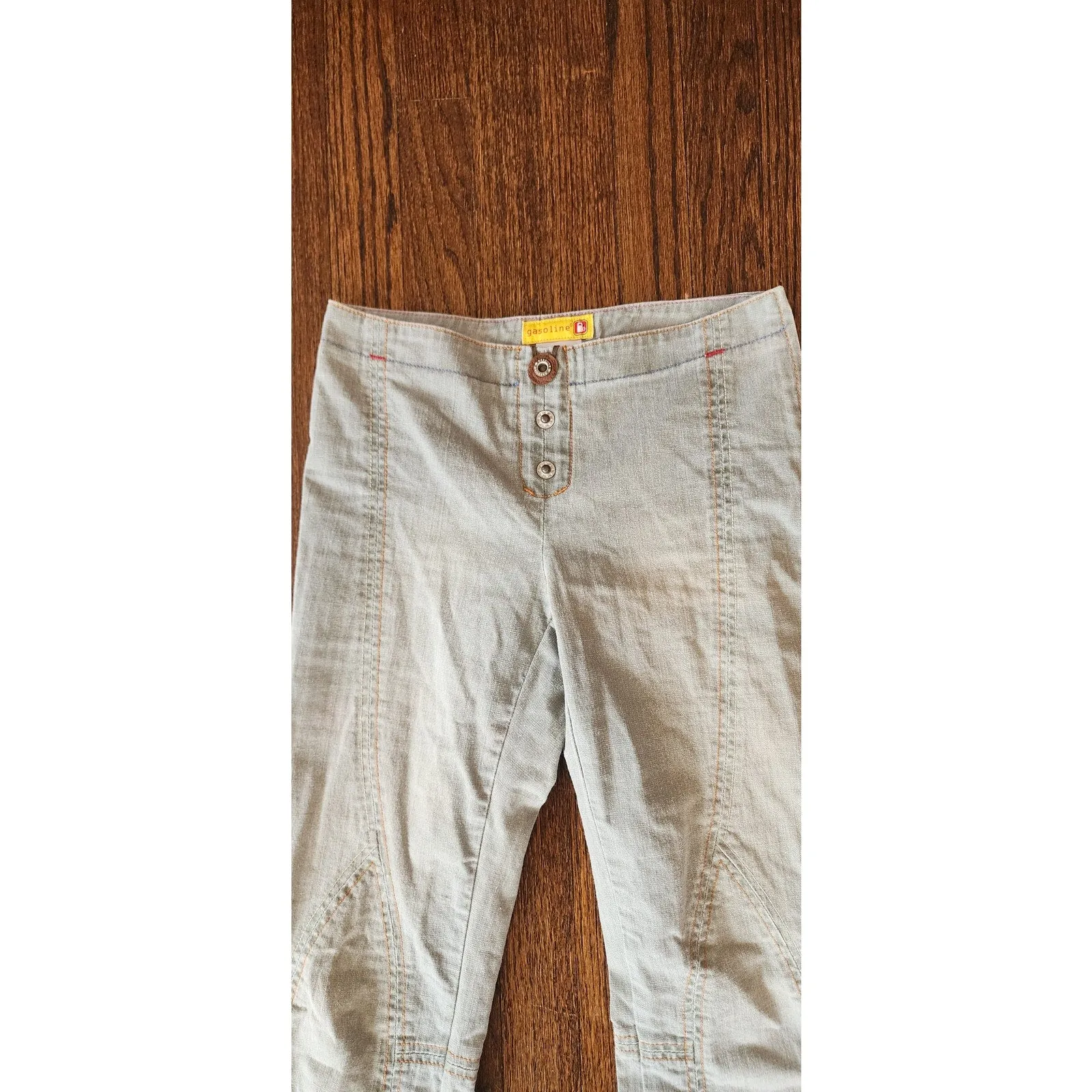 Vintage Y2K Gasoline Jeans Low Rise Light Wash Size 3