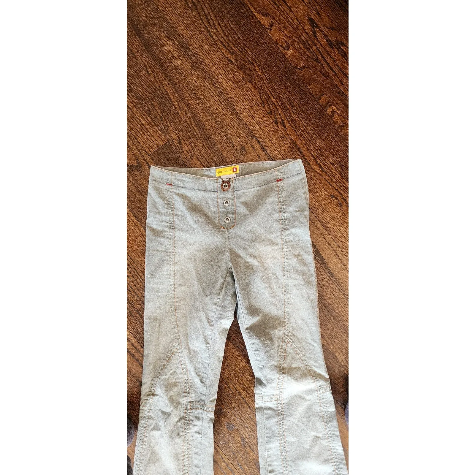Vintage Y2K Gasoline Jeans Low Rise Light Wash Size 3