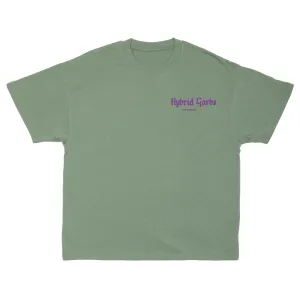 Violet on Sage Oversized Core Tee