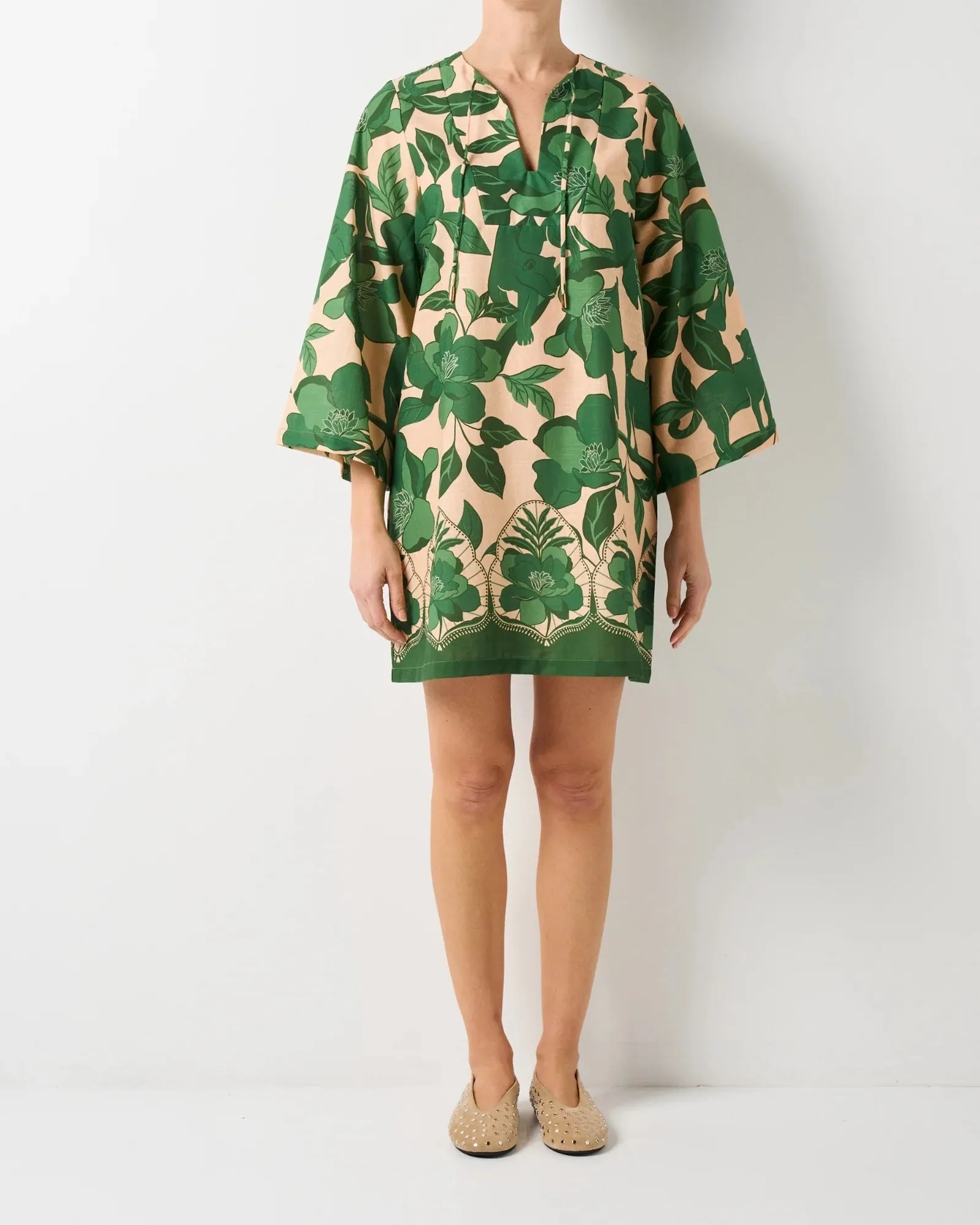 Walnut Melbourne -  Anguilla Dress - Jaguar Jungle