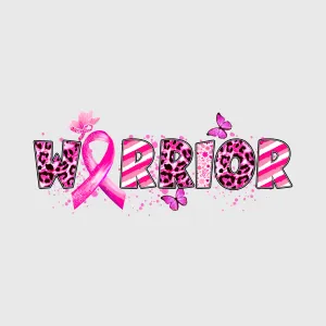 Warrior Pink Ribbon Transfer