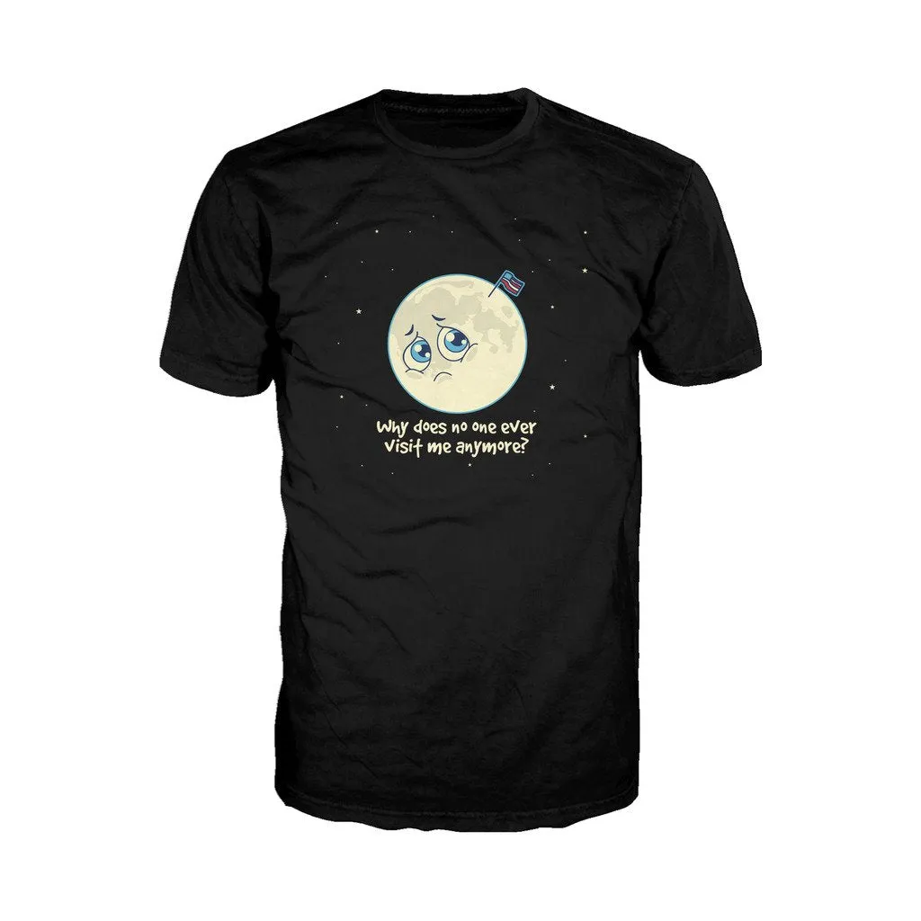Weird Science Sad Moon Official Men's T-shirt (Black)