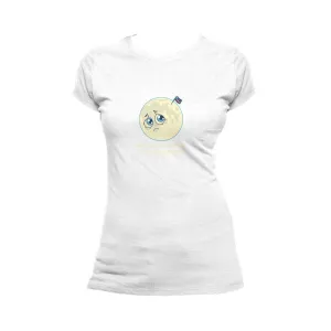 Weird Science Sad Moon Official Women's T-shirt (White)