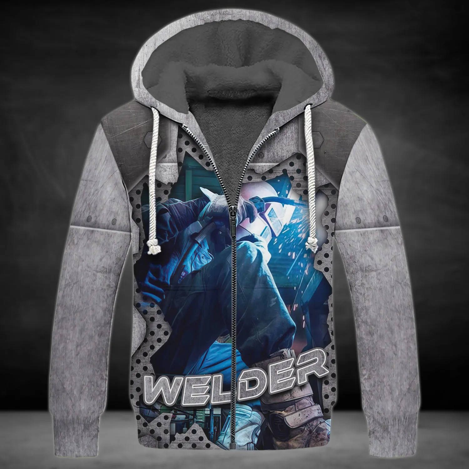 Welder Blue Graphic Design 3D Printed Shirts