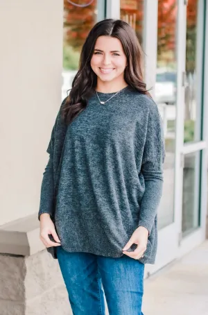 What You Say of Me Charcoal Sweater