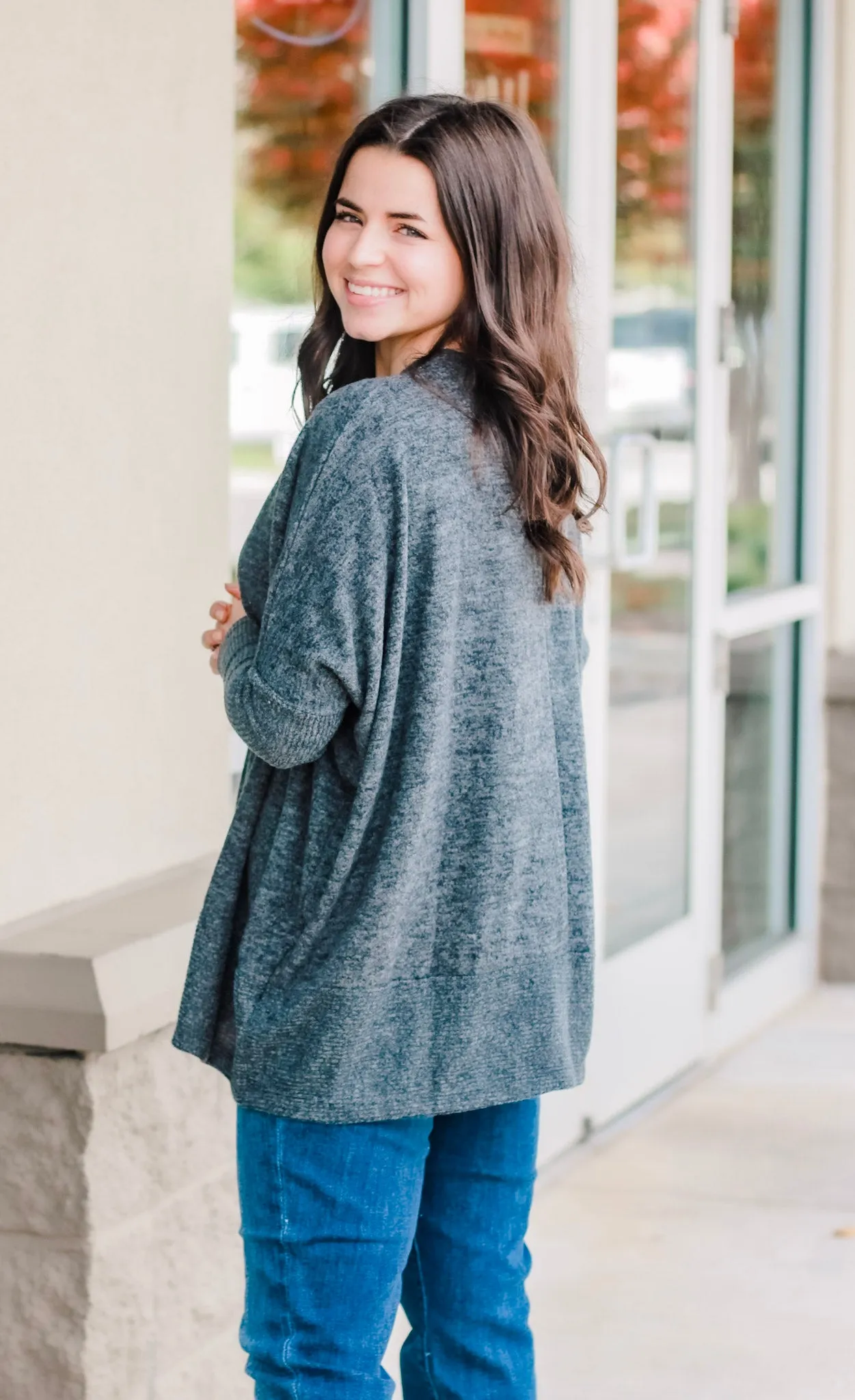 What You Say of Me Charcoal Sweater