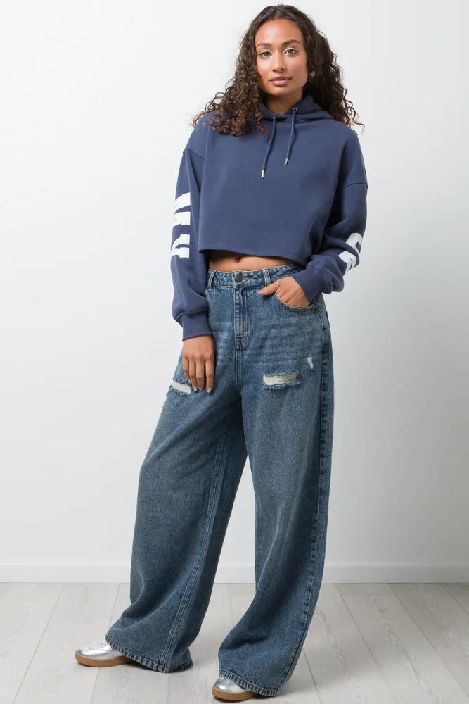Wide Balloon Skater Jeans Light Blue