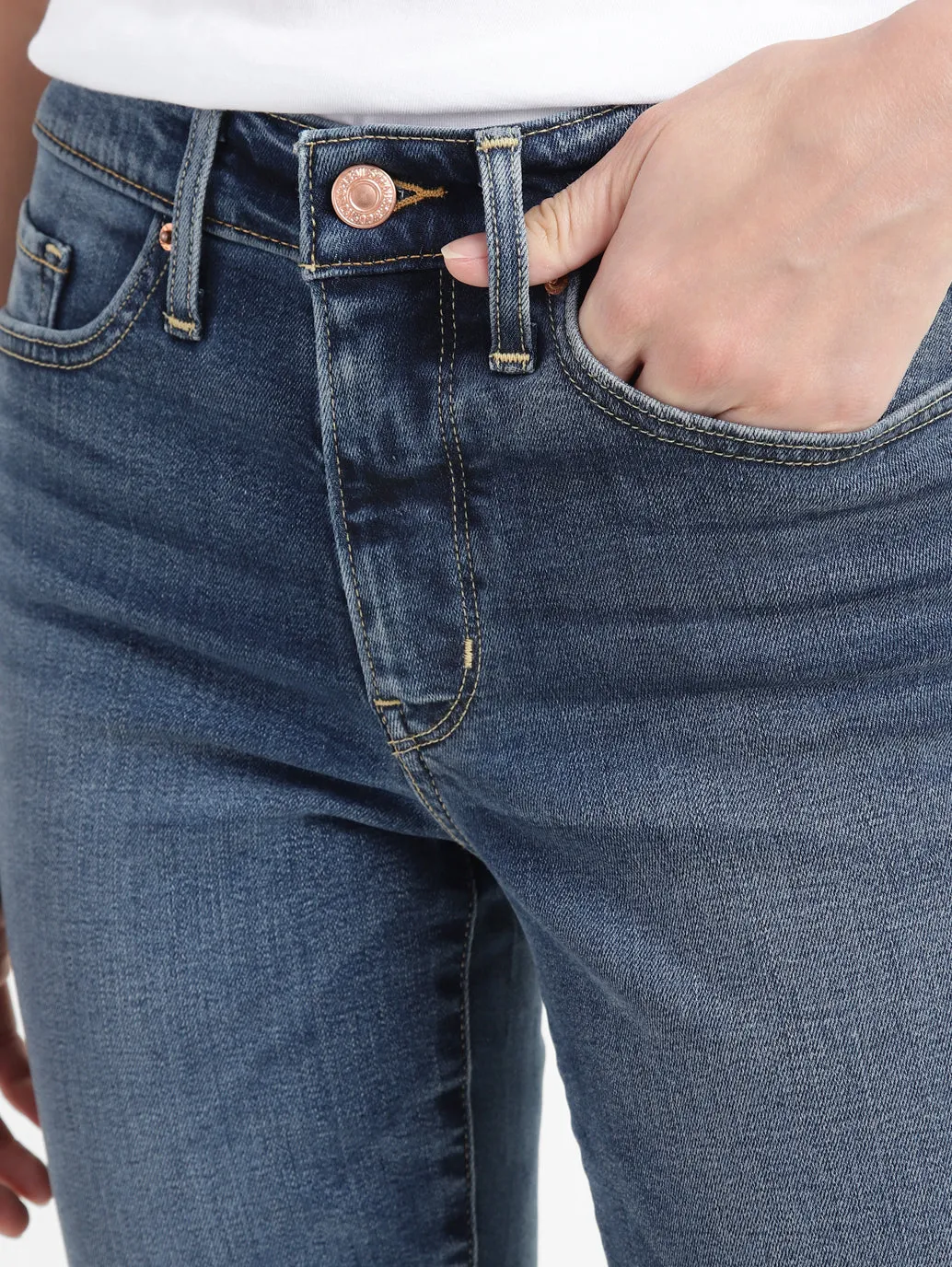 Women's 311 Blue Skinny Fit Mid Rise Jeans