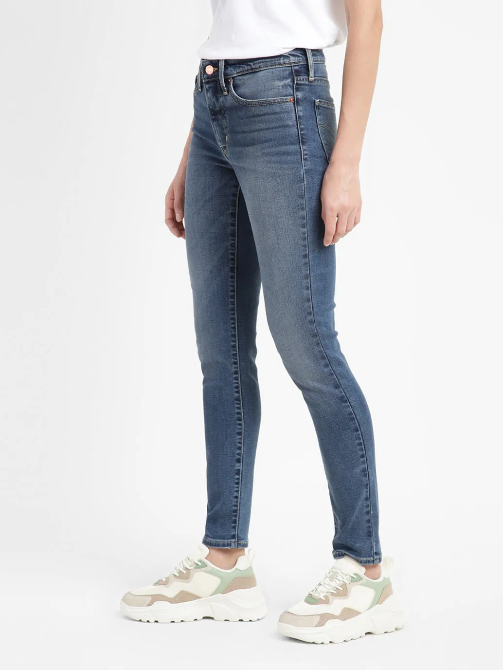 Women's 311 Blue Skinny Fit Mid Rise Jeans