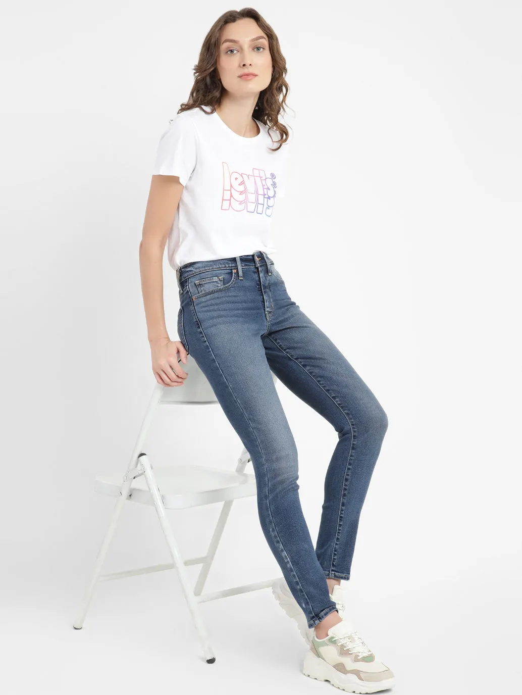 Women's 311 Blue Skinny Fit Mid Rise Jeans