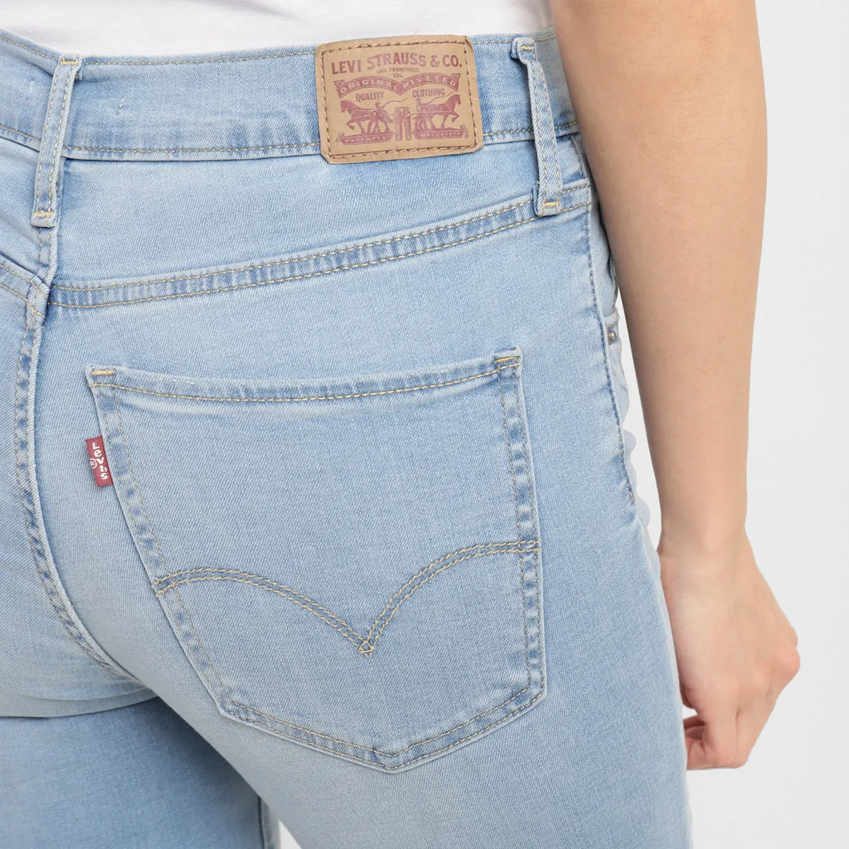 Women's Blue Skinny Fit High Rise Jeans
