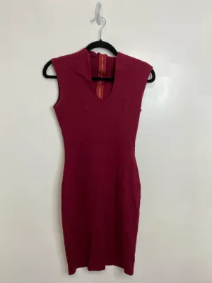 Womens Size Sm Misses Red Roller Coaster Dress