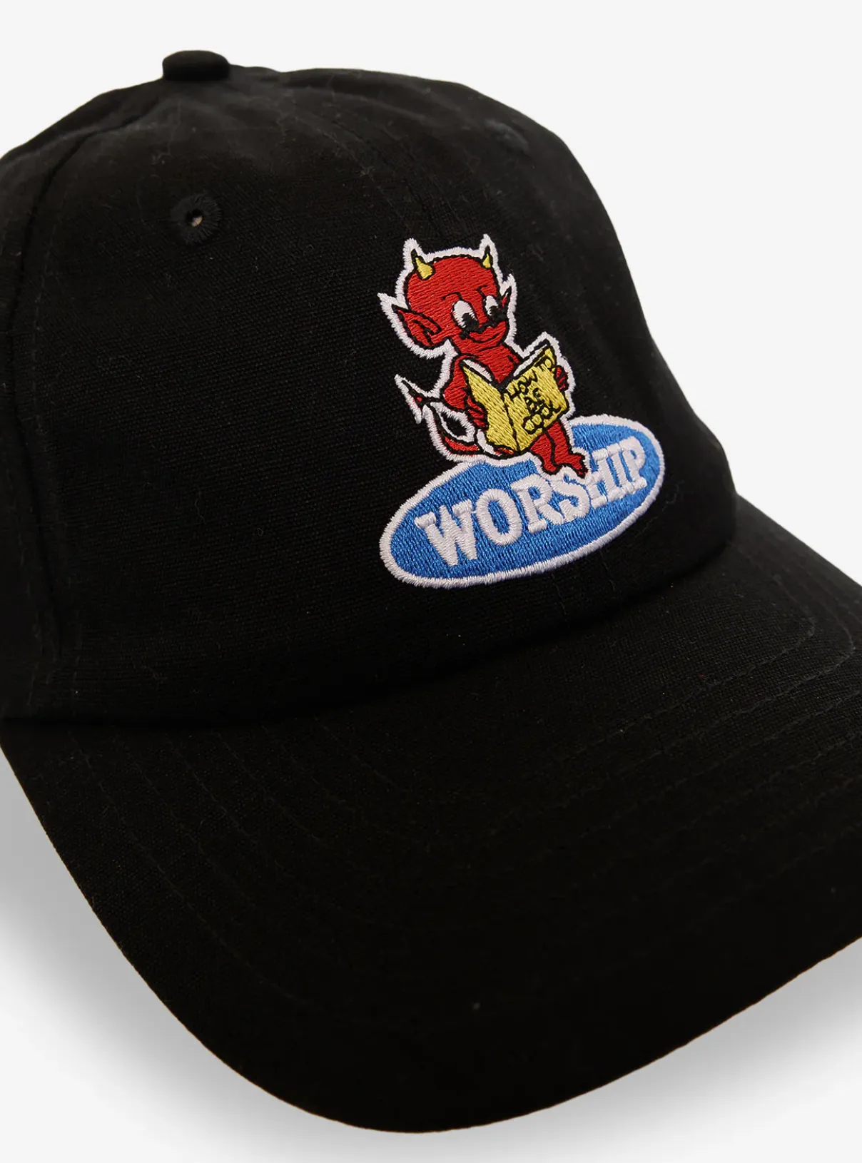 WORSHIP SUPPLIES BE COOL 6 PANEL CAP - BLACK