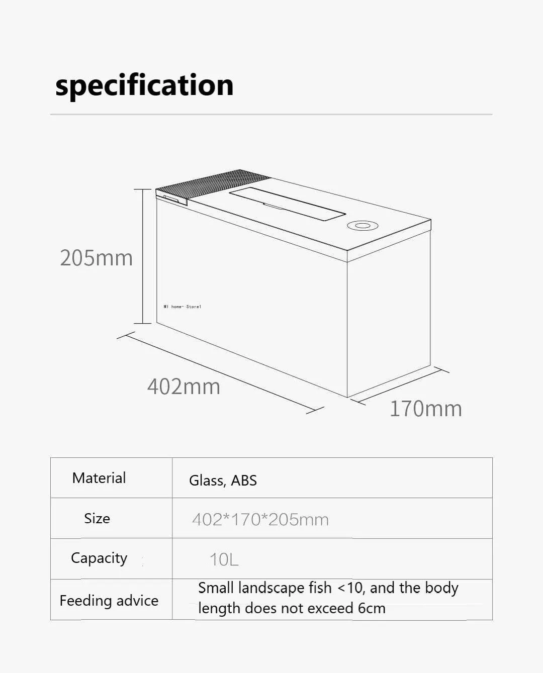 Xiaomi PETKIT Smart Aquarium Eco-Friendly Fish Tank Mobile APP Aquarium