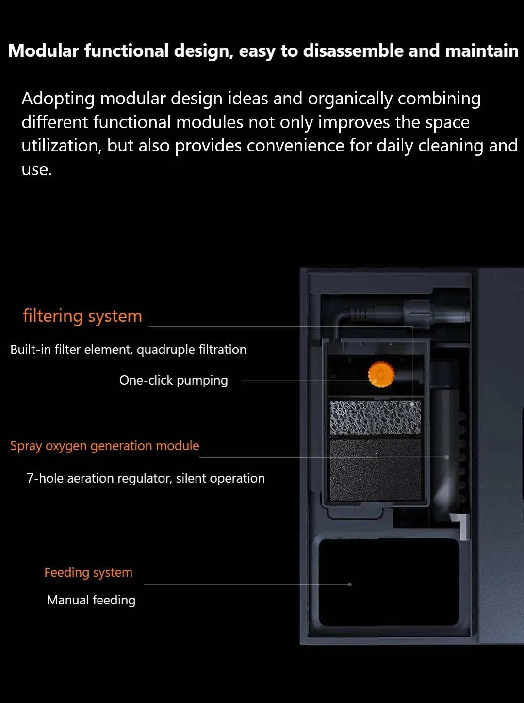 Xiaomi PETKIT Smart Aquarium Eco-Friendly Fish Tank Mobile APP Aquarium