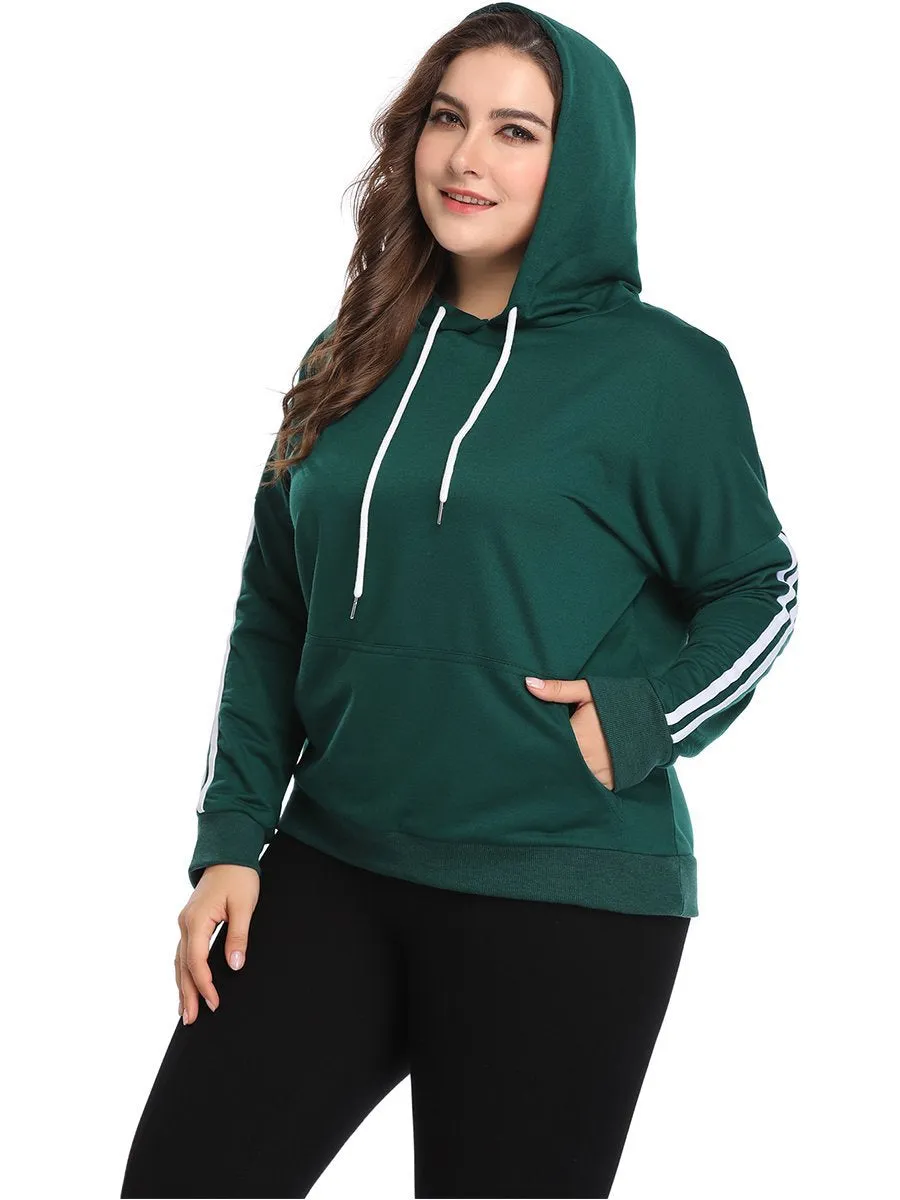 XL Fashion Hooded Long-sleeved Sweater
