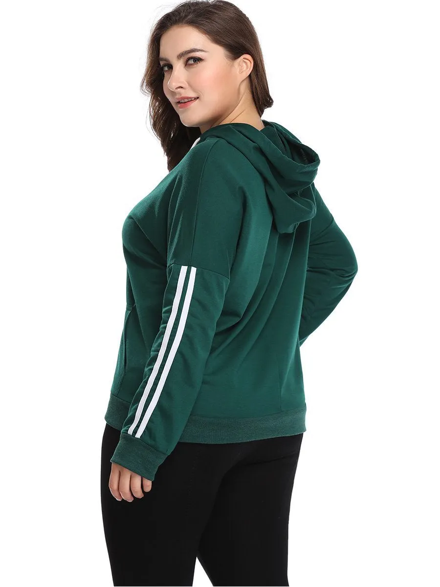 XL Fashion Hooded Long-sleeved Sweater
