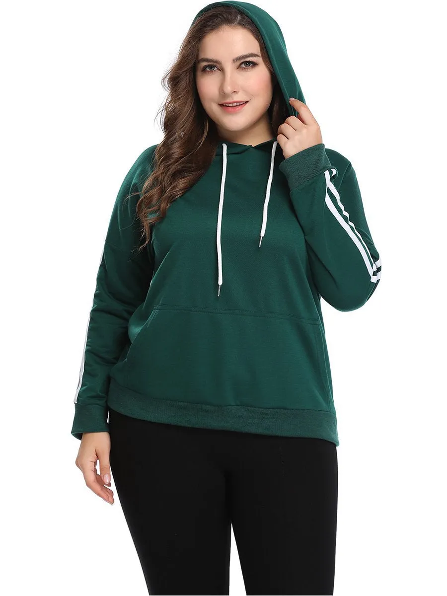 XL Fashion Hooded Long-sleeved Sweater