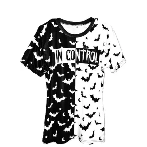 Y2K Bat Pattern Jacket for a Fresh and Stylish Look
