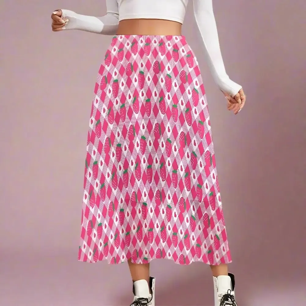 Y2K Double-Layer Chiffon Maxi Skirt for Women