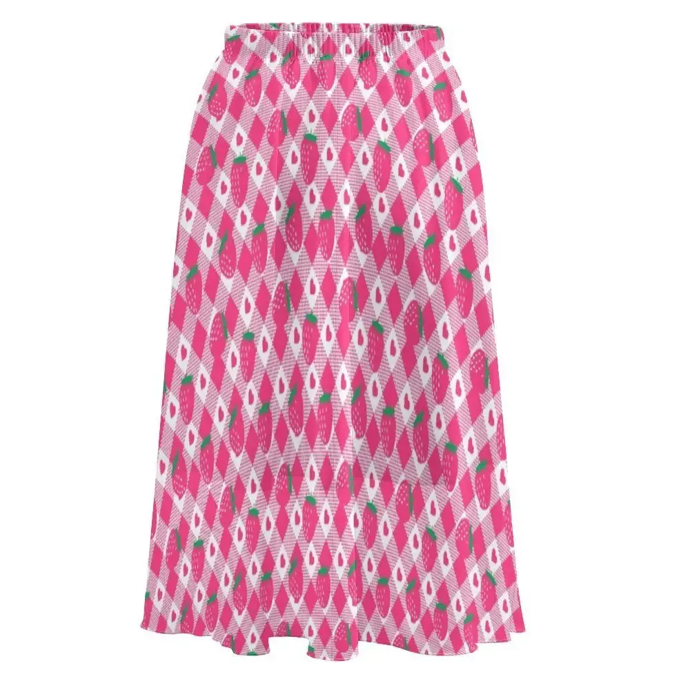 Y2K Double-Layer Chiffon Maxi Skirt for Women