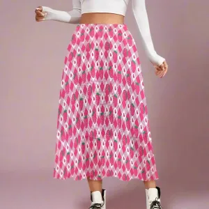 Y2K Double-Layer Chiffon Maxi Skirt for Women