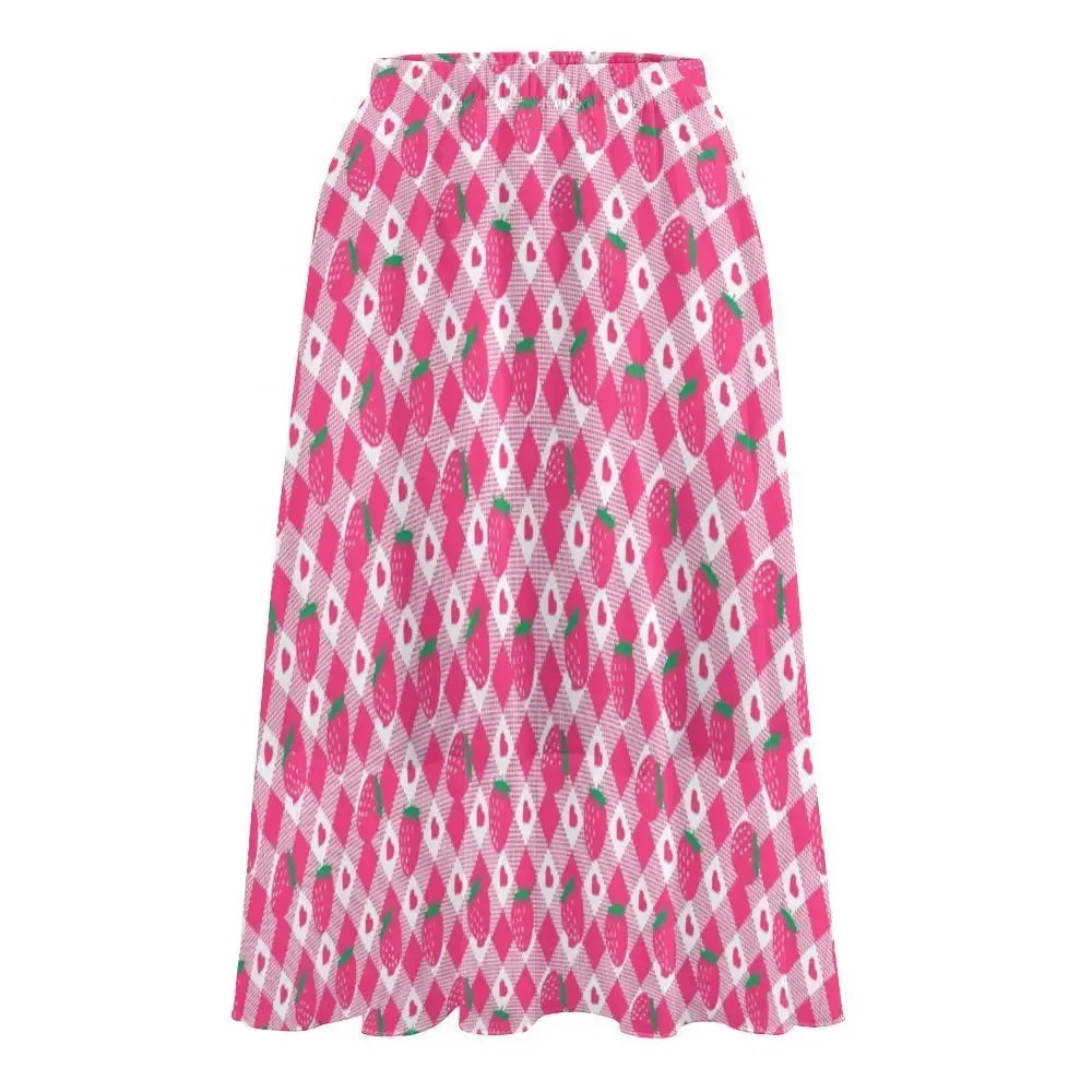 Y2K Double-Layer Chiffon Maxi Skirt for Women