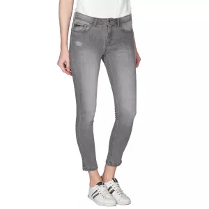 Yes Zee Gray Cotton Women's Push-Up Jeggings