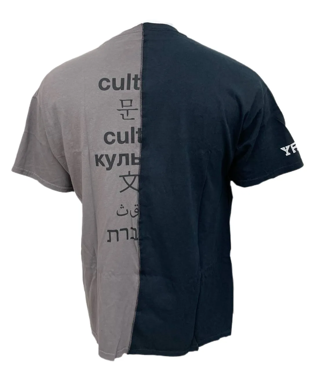 YRN Men's Black Grey Cotton Printed T-Shirt Size XXL NWT