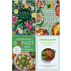 Zaika, Fresh & Easy, Vegetarian, Fresh & Easy 4 Books Collection Set