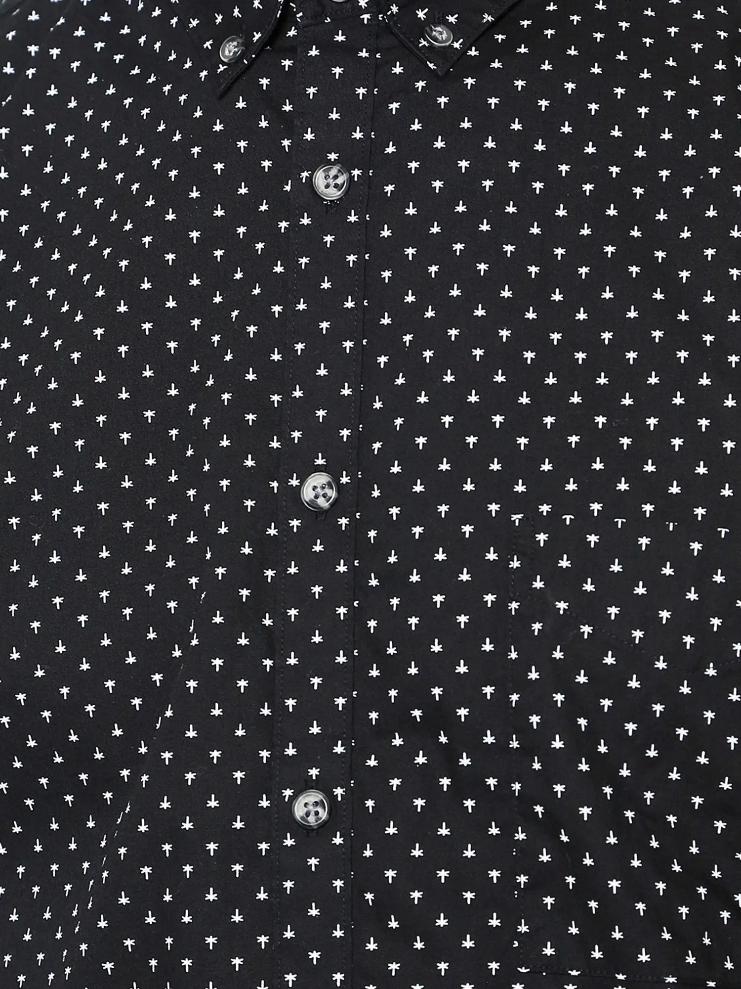 ZANEROBE Men's Black Fly Print Eight Foot Shirt $119 NWT